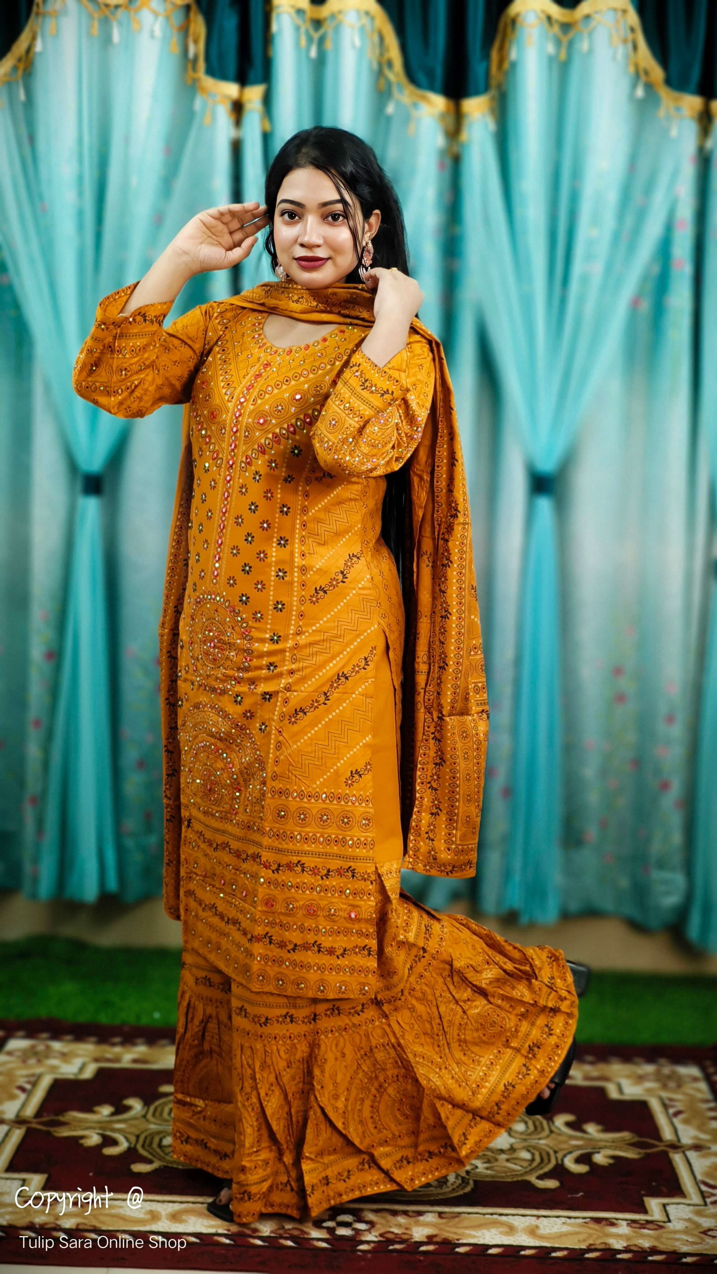 New garara three pice